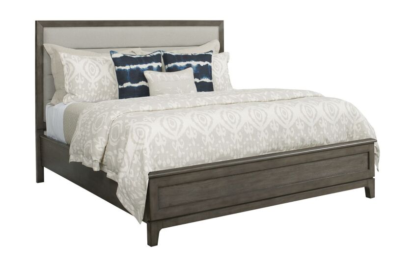 ROSS KING UPHOLSTERED PANEL BED - COMPLETE 303