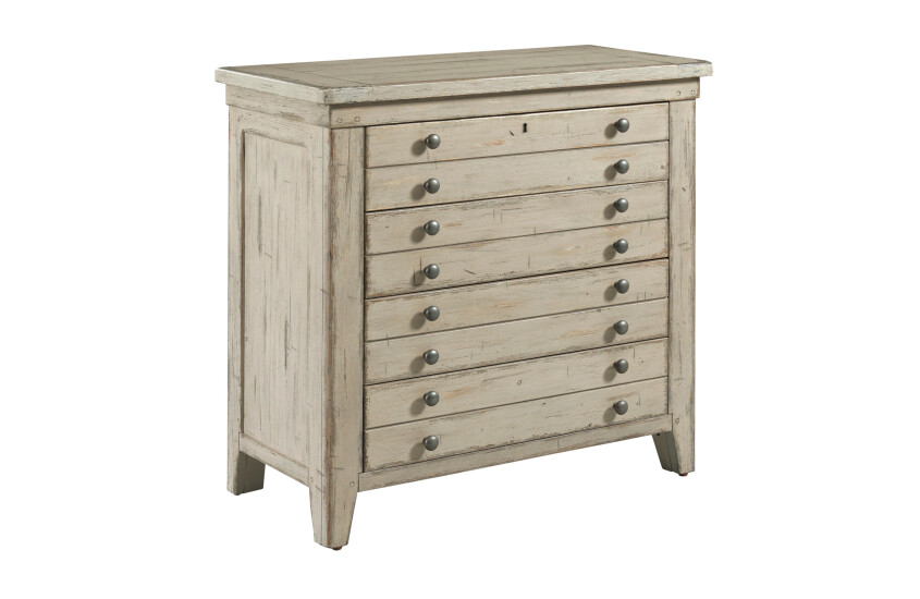 BRIMLEY MAP DRAWER BACHELOR'S CHEST - CAMEO FINISH 79