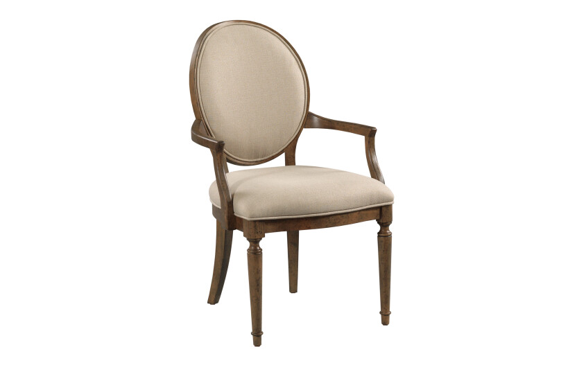 CECIL OVAL BACK UPH ARM CHAIR 782