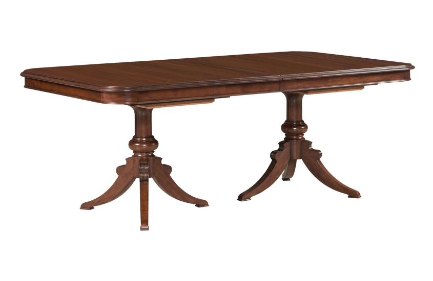 DOUBLE PEDESTAL DINING TABLE - COMPLETE 61