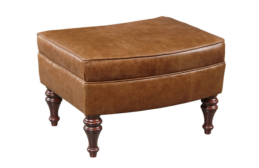 WELLSLEY OTTOMAN - LEATHER Primary Select