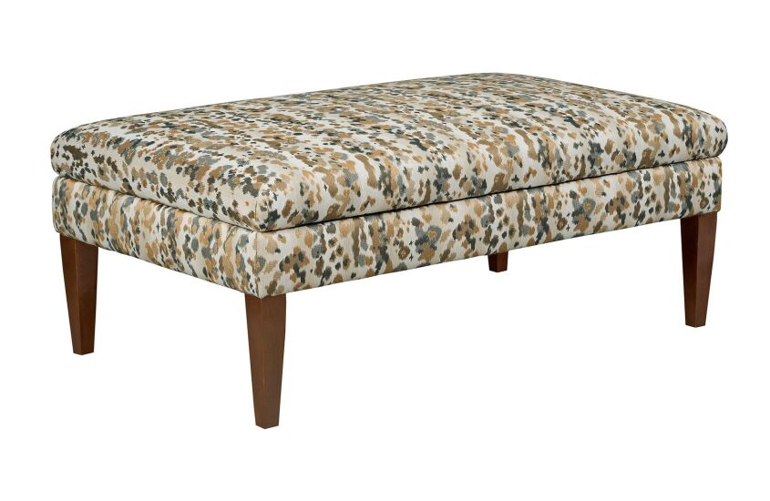 LARGE COCKTAIL OTTOMAN-TAPERED LEG-STORAGE Primary Select