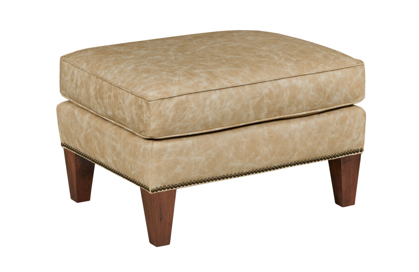 CHAPMAN OTTOMAN - LEATHER 49