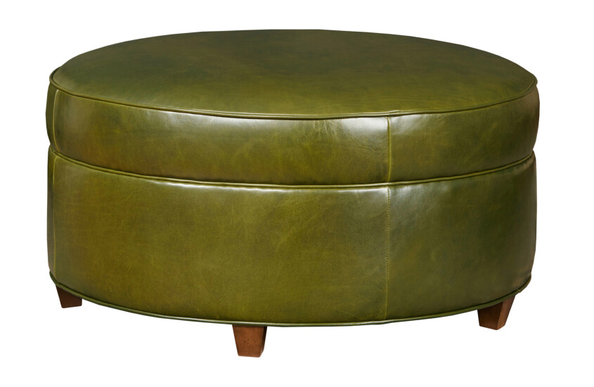 MONROE COCKTAIL OTTOMAN - LEATHER 155