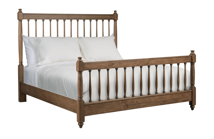 6/6 ARBOR SPINDLE BED-BARK - COMPLETE 2