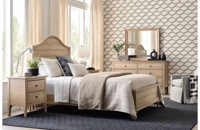 5/0 WOODLAWN PANEL BED-OATMEAL - COMPLETE Room