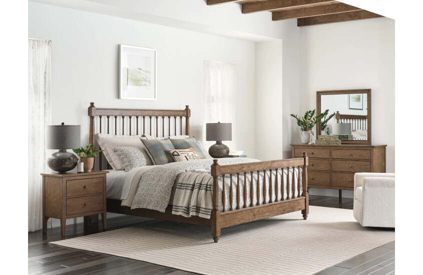 5/0 ARBOR SPINDLE BED-BARK - COMPLETE Room