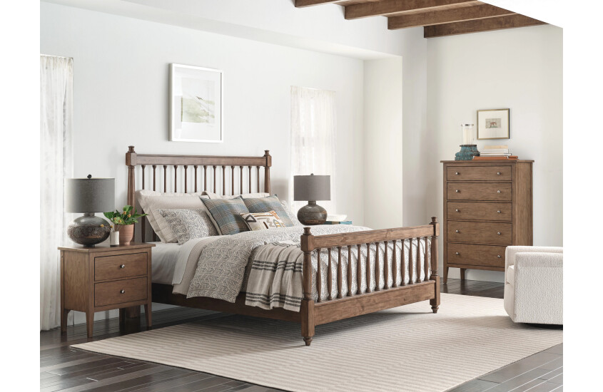 5/0 ARBOR SPINDLE BED-BARK - COMPLETE Room 3