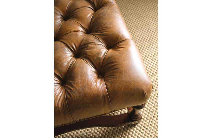 DELANEY COCKTAIL OTTOMAN - LEATHER Room 2